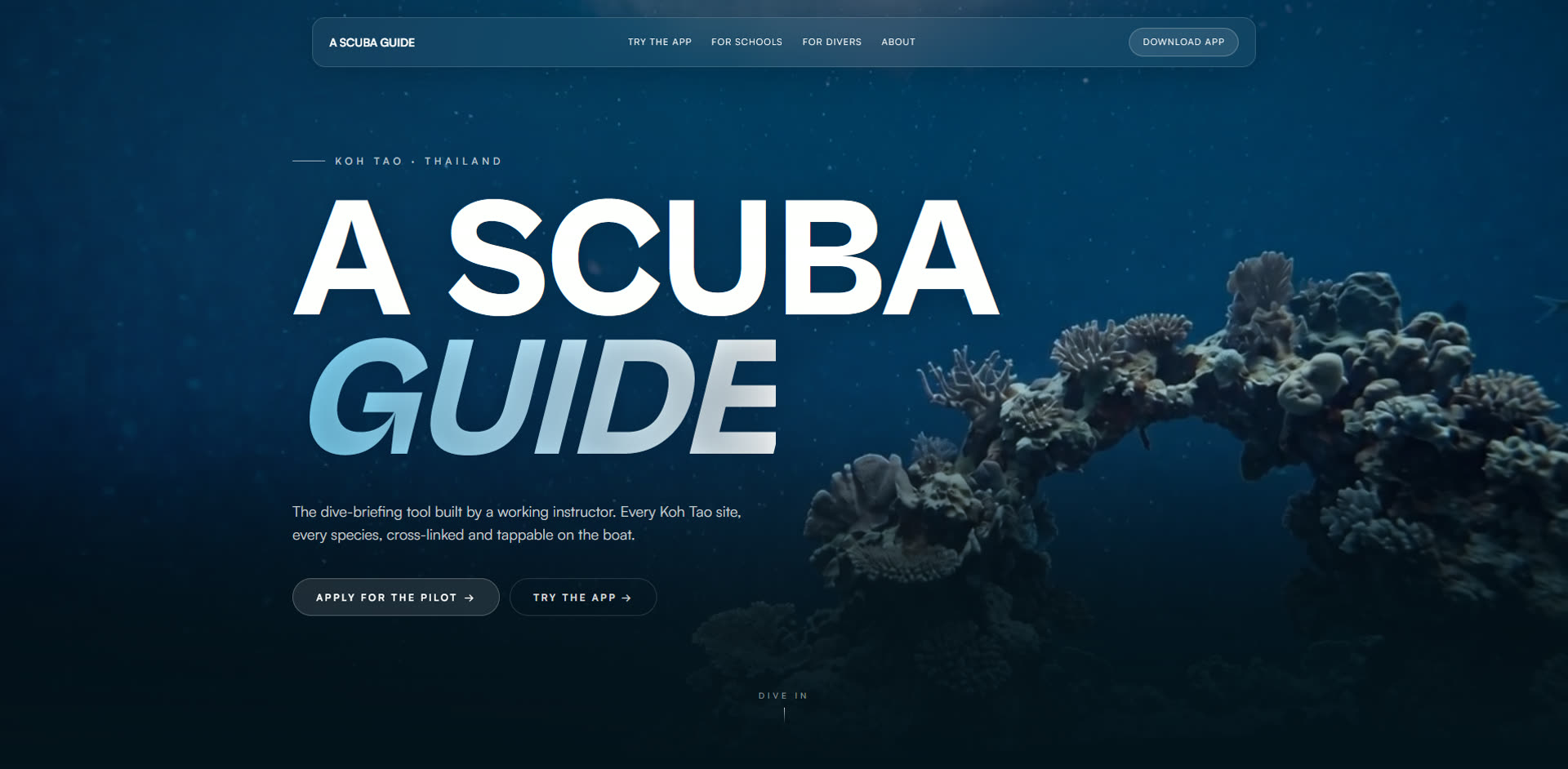A Scuba Diver's Guide interactive dive site map by Stocks Local